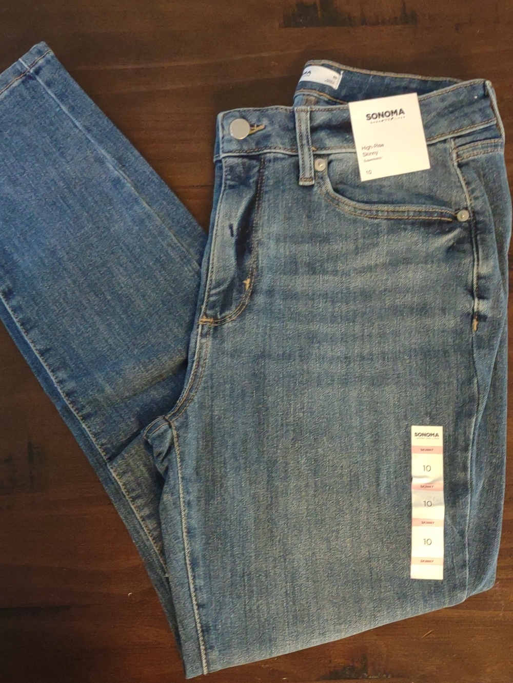 Sonoma Blue Skinny Jeans - Classic Five-Pocket Style